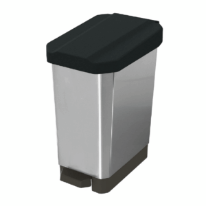 papelera-estrabins-pedal-plastico-metalizado-negro