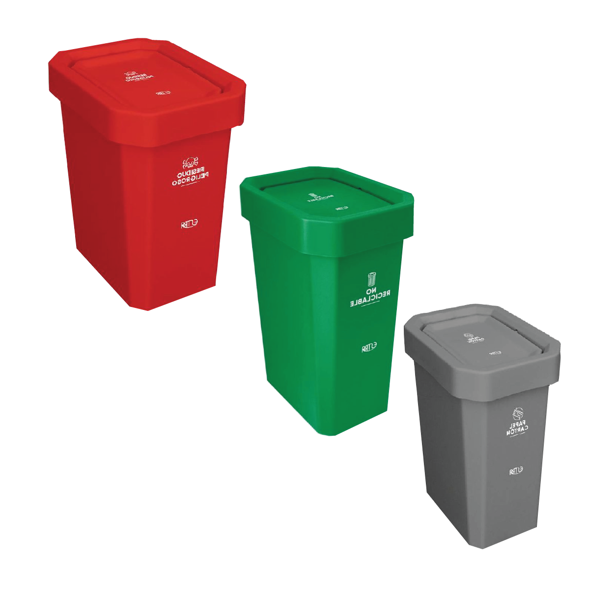 Papelera Estrabins Vaiven 10Lts - Image 2