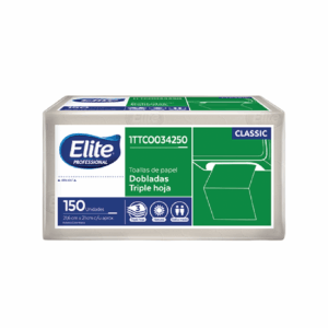 toalla-de-manos-elite-triple-hoja-natural-150-unidades