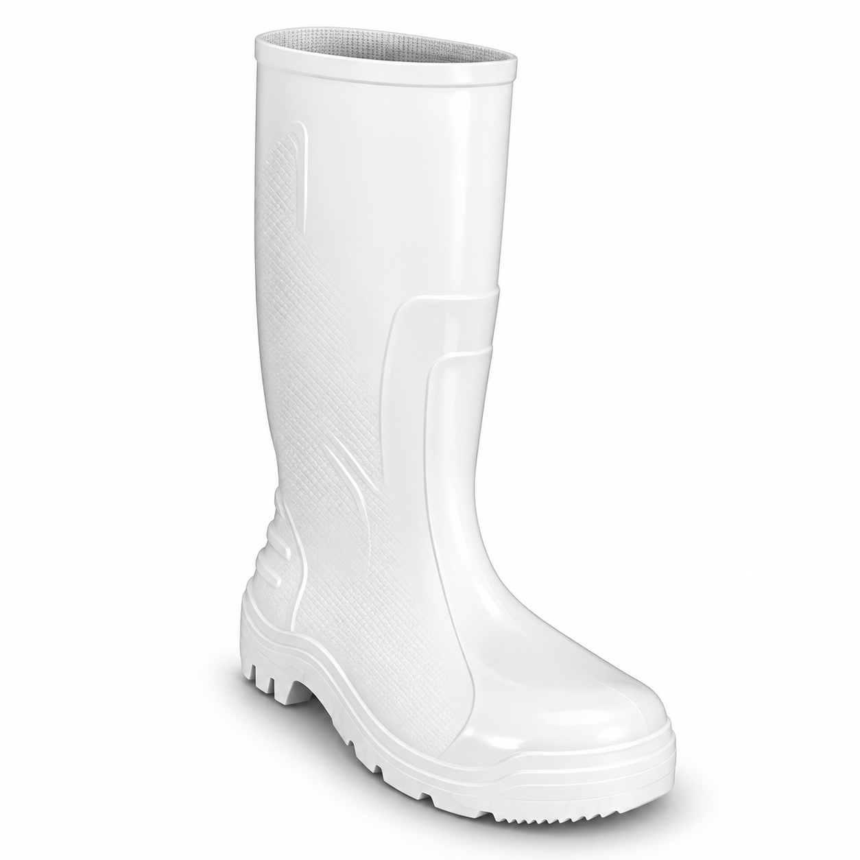 Bota blanca en PVC con puntera de seguridad 3025