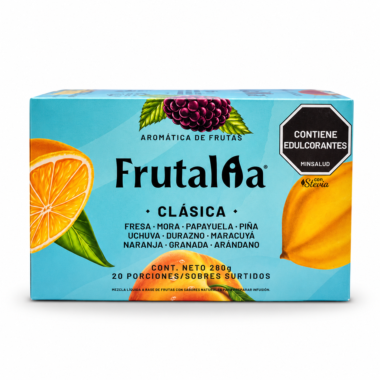 Aromática Frutalia Light líquida, caja x 20 sobres
